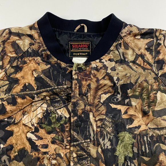 Stearns Mossy Oak Camo Jacket Men's 2XL Hunting Fishing Outdoors XXL - Picture 3 of 12